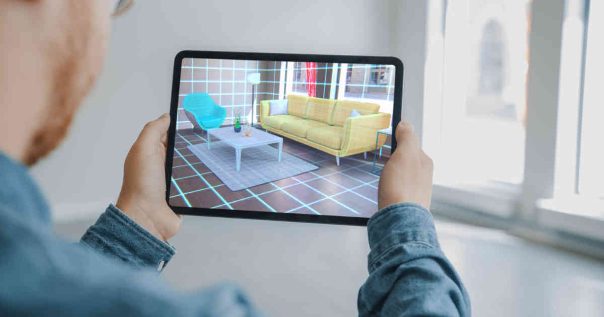 Augmented Reality of a living room